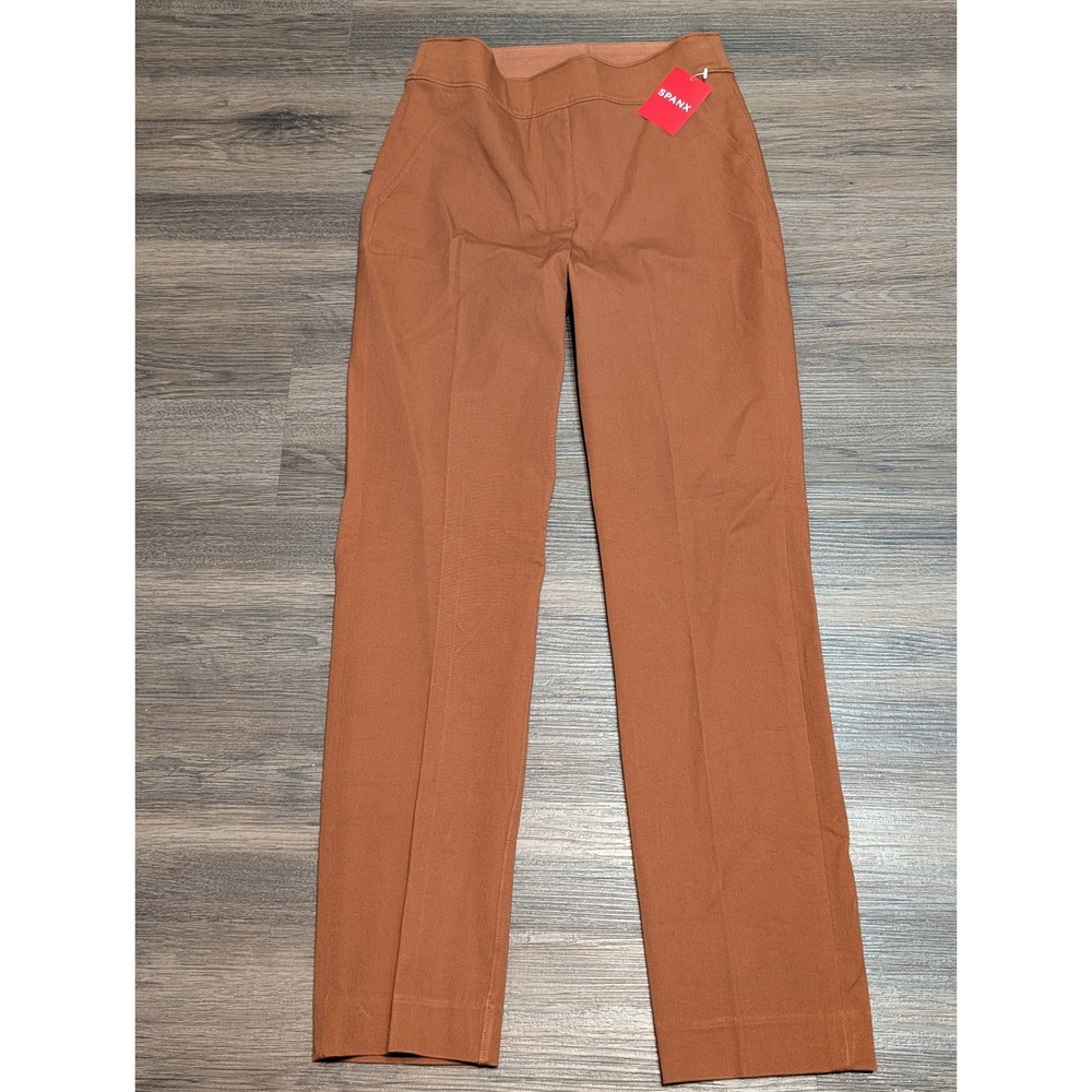 SPANX Women's Ankle-Length Cropped Pants in Rust